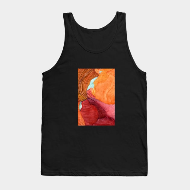 Antelope Canyon Arizona Watercolor Tank Top by MMcBuck